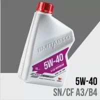 ВМП-Авто Масло моторное 3-SN 5W-40 (A3/B4 SN/CF) (1л) (9222)