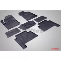 Коврики резиновые с рисунком "Сетка" INFINITI QX56 II 2010- (комплект) SEINTEX 84890
