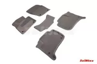 SEINTEX Ворсовые 3D коврики VW TOUAREG II 2010-2018 серые (комплект) 84777
