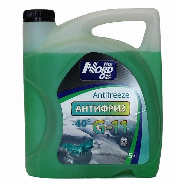 NORD OIL Антифриз G11 сине-зеленый -40 (5кг) NRA003