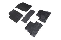 Коврики резиновые с рисунком "Сетка" PEUGEOT 206 1998-2012 (комплект) SEINTEX 00585