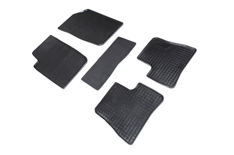 Коврики резиновые с рисунком "Сетка" PEUGEOT 206 1998-2012 (комплект) SEINTEX 00585