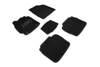Ворсовые 3D коврики TOYOTA CAMRY VII 2012- (Черные) комплект SEINTEX 84952