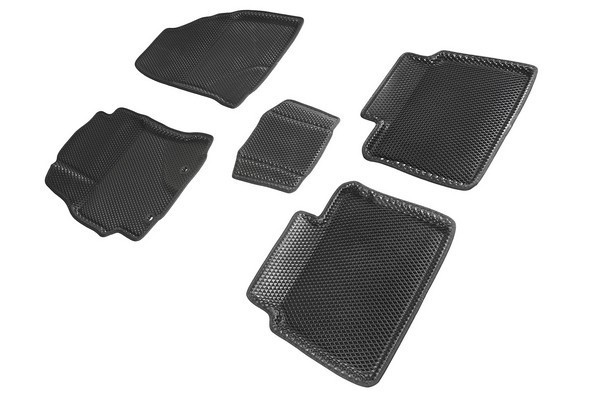 Коврики 3D EVA "РОМБ" Toyota Corolla XI (E160,170) 2013-2018 черные (комплект) 95237 SEINTEX