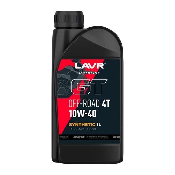 Моторное масло GT OFF ROAD 4T 10W-40 LAVR МОТО (1л) Ln7723