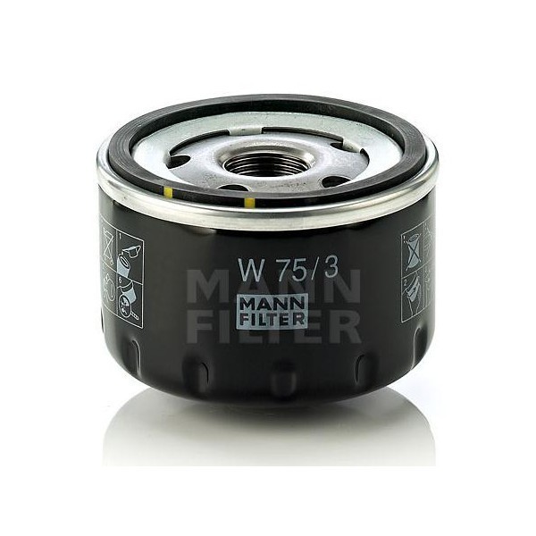 Фильтр масляный W75/3 MANN (Renault Logan/Largus, Mitsubishi)