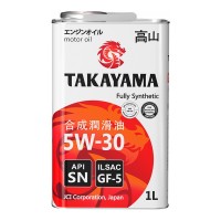 Масло моторное TAKAYAMA 5W-30 GF-5 SN (1л) NEW 605584