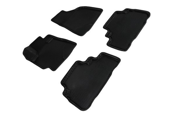 Коврики 3D EVA "РОМБ" Toyota Highlander II 2007-2013 черные (комплект) 95351 SEINTEX