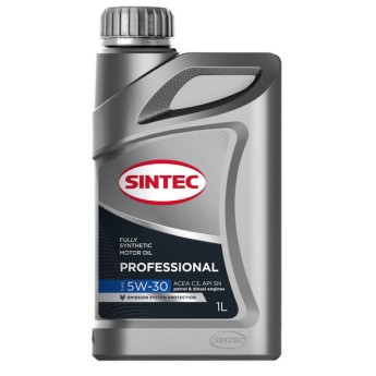 Масло моторное SINTEC PROFESSIONAL 5W-30 С3 (1л) 600179