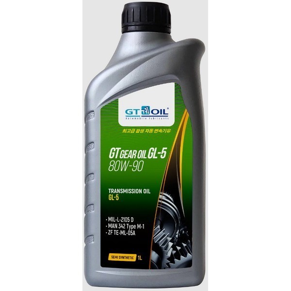 GT OIL GEAR OIL GL-5 80W-90 Масло трансмиссионное (1л) 8809059407844