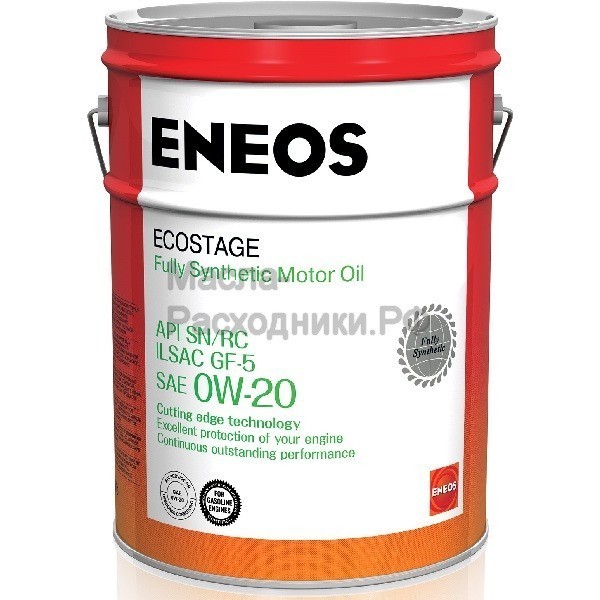 Масло моторное ENEOS Gasoline SN 0W-20 Ecostage (20л) 8801252022039