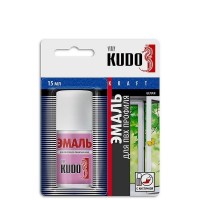 Эмаль для ПВХ профиля (белая) с кисточкой  (15мл) KUDO KU7K6101