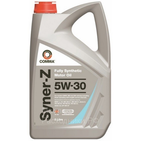 Comma SYNER-Z 5W-30 C3 Масло моторное (5л) SYZ5L