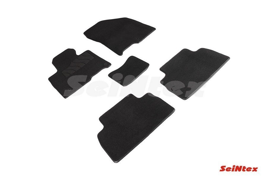 Коврики ворсовые LUX для Hyundai Santa FE IV (5 мест) 2018-н.в. (комплект) 94642 SEINTEX