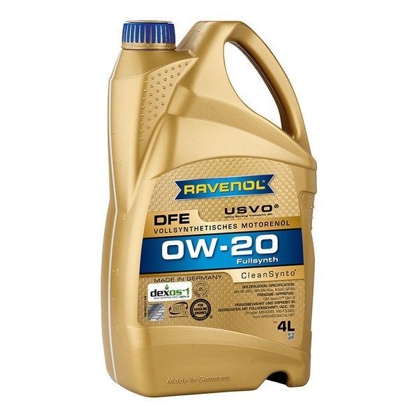 Масло моторное Ravenol 0W-20 DFE (4л) 111110900401999