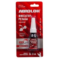ABRO Фиксатор резьбовых соединений неудаляемый красный 10 мл ABRO MASTERS TL-010-RD-RW