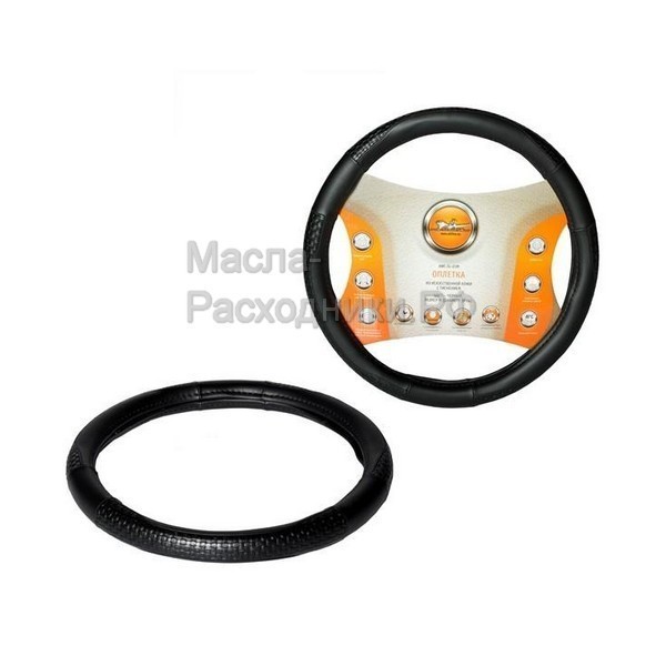 Оплетка для руля из искусственной кожи с тиснением, 38 см / M AIRLINE AWCSL03M