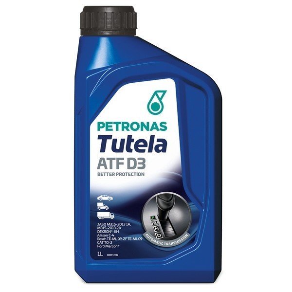 Жидкость трансмиссионная PETRONAS TUTELA ATF D3 (1л) 76127E15EU