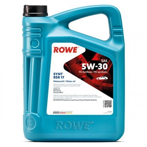ROWE HIGHTEC SYNT RSR 17 5W-30 C3 Моторное масло (5л) 20370005099