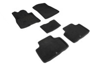 Ворсовые коврики 3D Hyundai Genesis GV80 I 2020-н.в. черные (комплект) 96145 SEINTEX