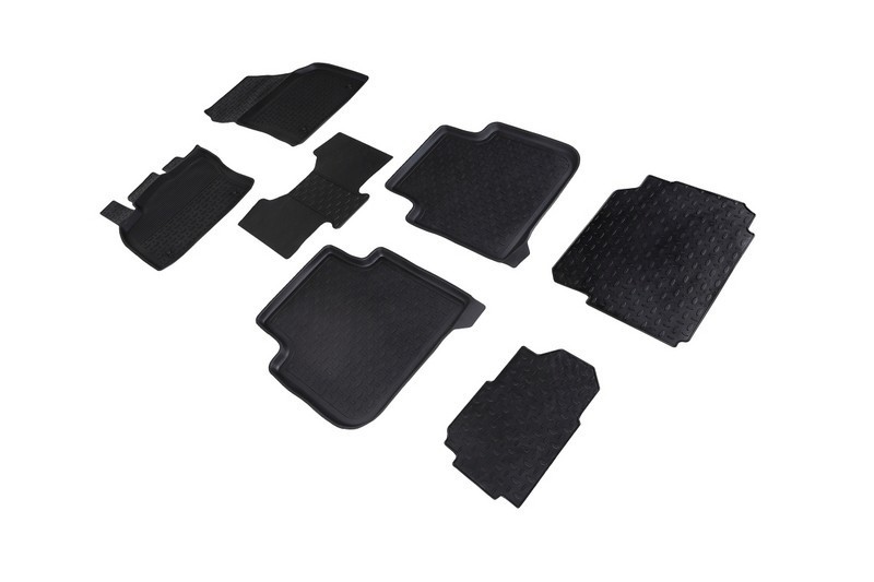 Коврики с высокими бортиками SKODA Kodiaq 7 мест 2016- (комплект) SEINTEX 88479