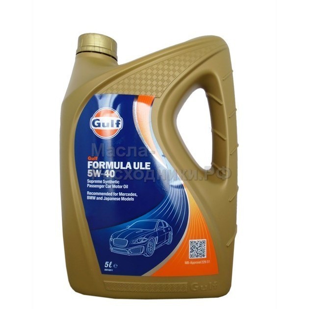 Моторное масло GULF Formula ULE 5W-40 (5л) / 5056004114033