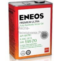 Масло моторное ENEOS Gasoline SN 5W-20 Premium Ultra (4л) 8801252022183