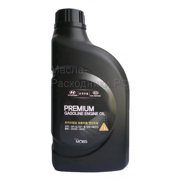 Масло моторное Hyundai-KIA Premium Gasoline 5W-20 SL/GF-3 (1л) / 05100-00121