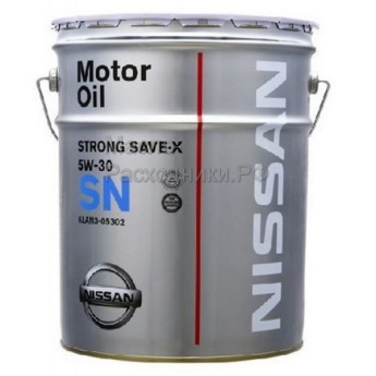 NISSAN 5W-30 SN STRONG SAVE X (20л) KLAN505302