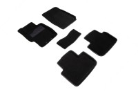 SEINTEX Ворсовые 3D коврики HONDA ACCORD VII 2003-2008 черные (комплект) 88359