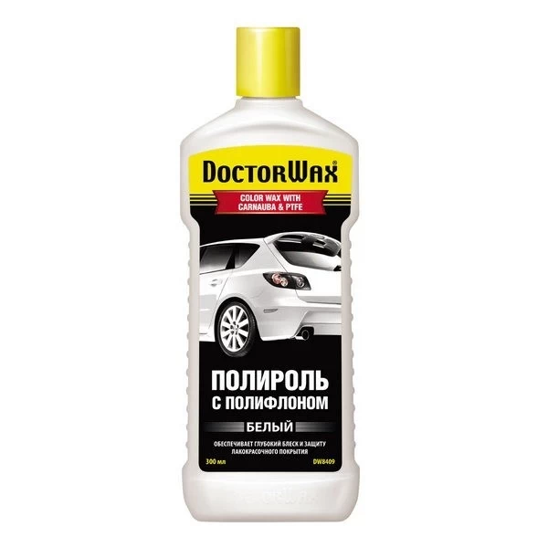DW8409 DoctorWax Полироль тефлоновая (белая) 300мл (добавки: тефлон, воск карнауба)