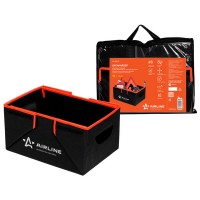 Органайзер в багажник, складной 36*18,5*26 см (17л), черный/оранжевый AIRLINE AOSB23