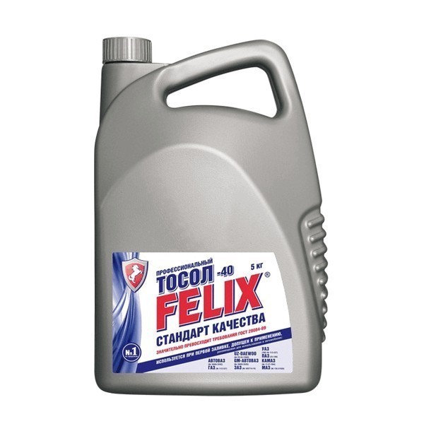 Тосол -40 Felix Стандарт качества стандарт (5л) 4606532001520