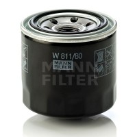 Фильтр масляный W811/80 MANN (Hyundai Solaris, Getz, Accent/ KIA Rio, Cee'd, Cerato)