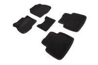 SEINTEX Ворсовые 3D коврики HONDA CRV V 2016- черные (комплект) 89230
