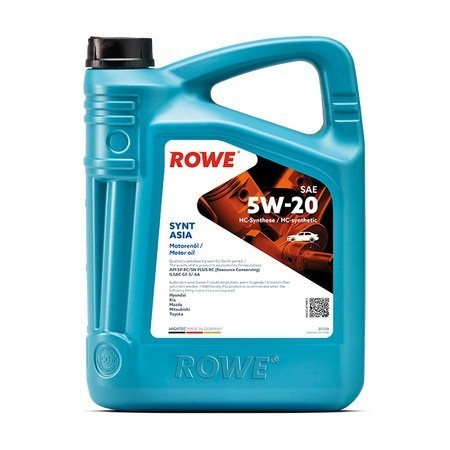 Масло моторное ROWE Highteс Synt АSIA 5W-20 (5л) 20359-0050-99