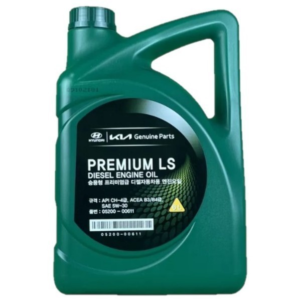 Масло моторное Hyundai-KIA Diesel Premium LS 5W-30 CH-4 (6л) / 05200-00611