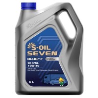 Масло моторное S-oil SEVEN BLUE7 CI-4/SL 10W-40 (6л) E107876