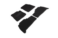 Ворсовые 3D коврики TOYOTA LAND CRUISER 200 2012- (Черные) комплект SEINTEX 84973