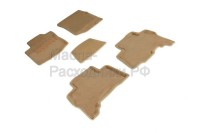 SEINTEX Ворсовые 3D коврики TOYOTA Land Cruiser PRADO 150 2013- бежевые (комплект) 84768