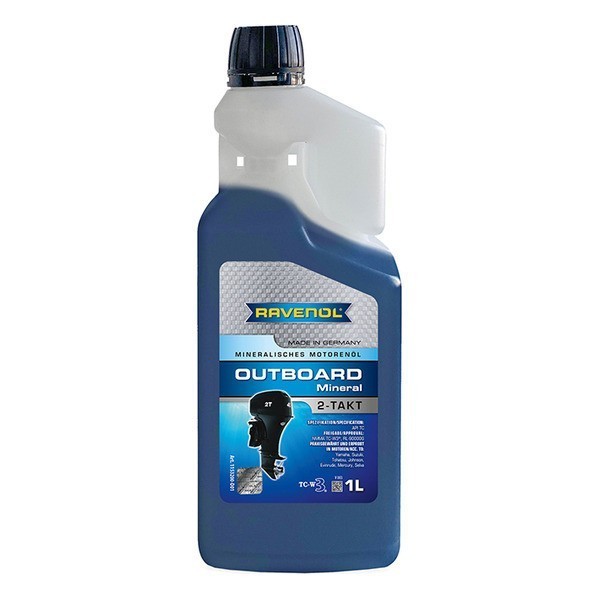 Масло моторное RAVENOL Outboard 2T Mineral (с дозатором) для 2Т лодочных моторов (1л) 1153200D0101998