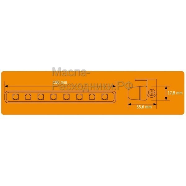 Дневные ходовые огни 0,1Вт*16LED AIRLINE ADRL01W1601