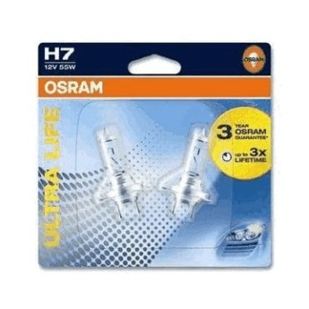 Автолампы г/с H4 (60/55W) P43t-38 (ULTRA LIFE) блистер 12V 64193ULT-02B 4008321416339 OSRAM (комплект 2 шт)