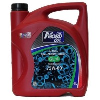Масло трансмиссионное NORD OIL 75W-80 GL-4 (4л) NRT074