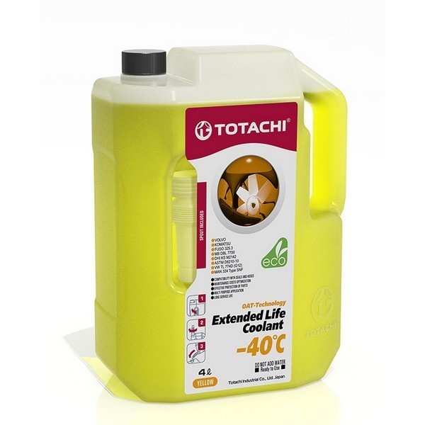 Антифриз TOTACHI Extended Life Coolant -40 C (4л) 43704