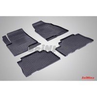 Коврики резиновые с рисунком "Сетка" CHEVROLET CAPTIVA 2013- (комплект) SEINTEX 84873