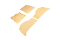 SEINTEX Ворсовые 3D коврики TOYOTA Land Cruiser 200 2012- бежевые (комплект) 85481