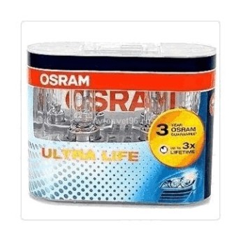 Автолампы г/с H4 (60/55W) P43t-38 (ULTRA LIFE) 12V 64193ULT-02BOX 4008321416186 OSRAM (комплект 2 шт)