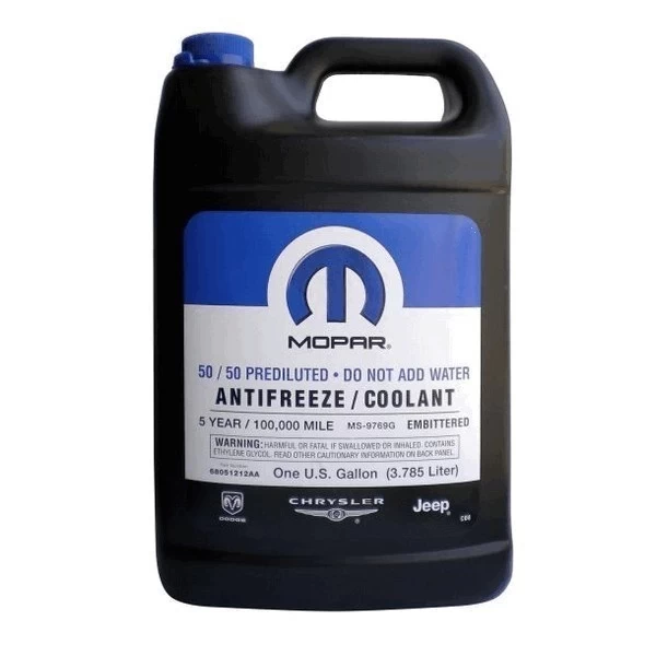 Mopar Prediluted Antifreeze 50/50 (5 year) 68163849AB (3,785л)