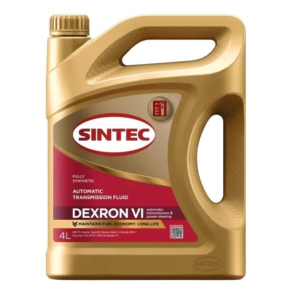 Масло трансмиссионное ATF VI SINTEC (4л) (АКЦИЯ 4л+1л) 101779
